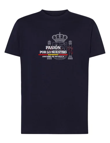 Camiseta Escudo España Azul Marino "Pasión por lo Nuestro" | ADS