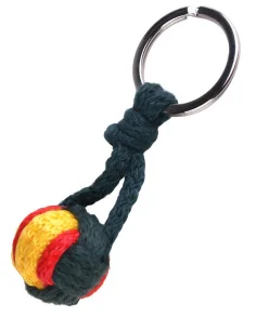 Llavero Bola Cuerda Bandera España Verde