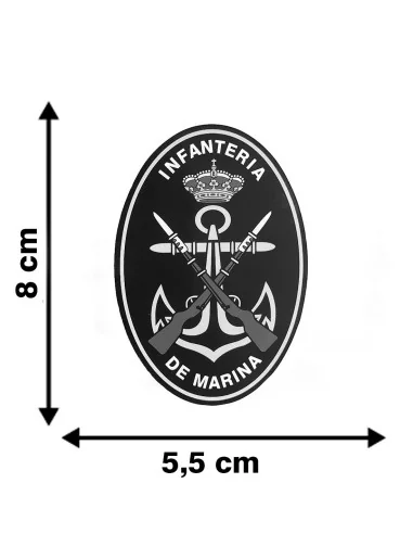 Pegatina Infantería Marina Ovalada Grande