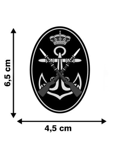 Pegatina Infantería Marina Ovalada