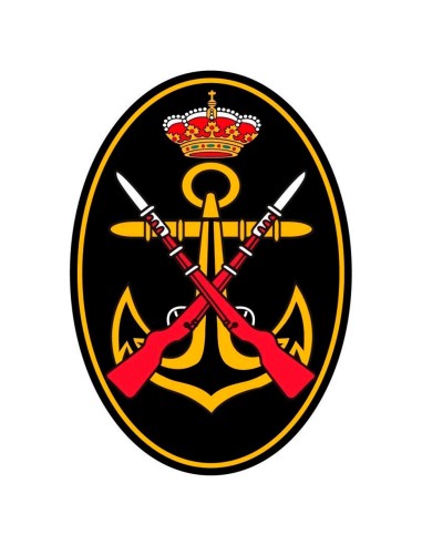 Pegatina Infantería Marina Ovalada