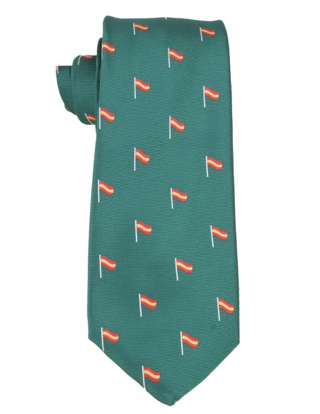Corbata Bandera España Mástil Verde