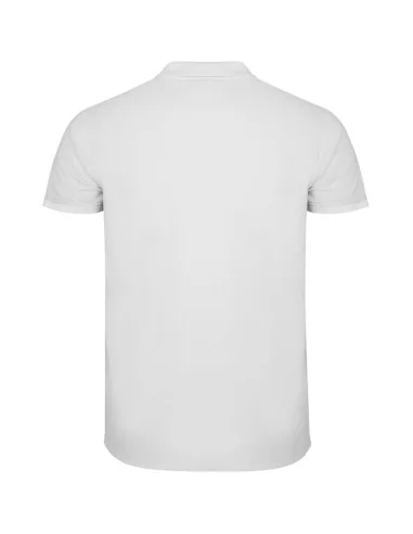 Polo bandera de España básico de punto piqué blanco