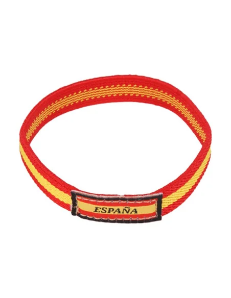 Pulsera Elástica Bandera España Etiqueta