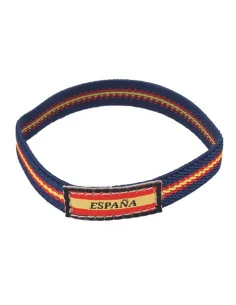 Pulsera Elástica Bandera España Y Azul Etiqueta