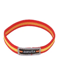 Pulsera Elástica Bandera España Etiqueta Negra