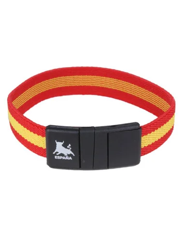 Pulsera Elástica Bandera España Cierre Toro