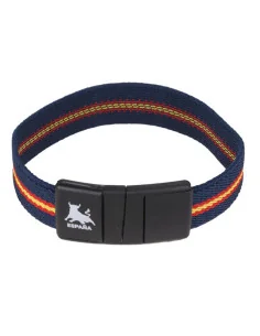 Pulsera Elástica Bandera España y Azul Cierre Toro