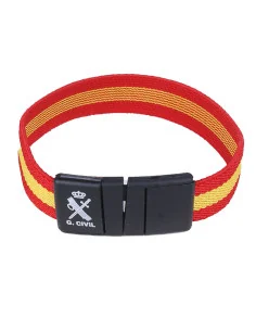 Pulsera Elástica Bandera España Cierre Guardia Civil