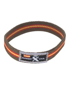 Pulsera Elástica Bandera España Y Verde Etiqueta Guardia Civil