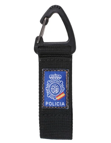 Llavero Mosquetón Bandera España Policía Nacional