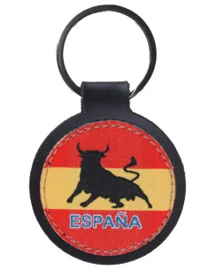 Llavero Bandera España Redondo Toro