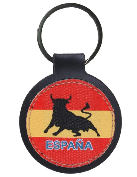 Llavero Bandera España Redondo Toro