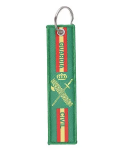 Llavero Tela Bandera España Guardia Civil