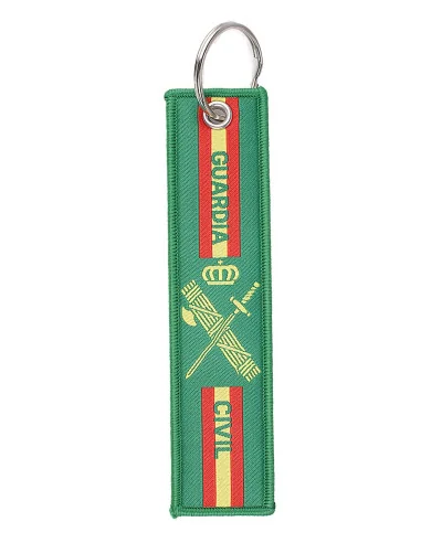 Llavero Tela Bandera España Guardia Civil