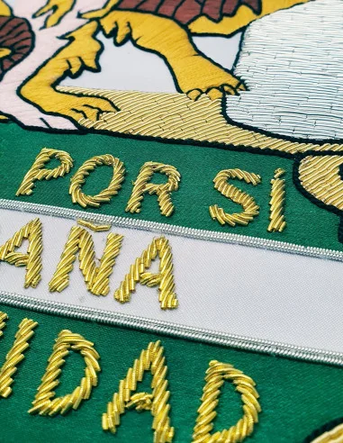 Bandera Bordada Andalucía A Mano