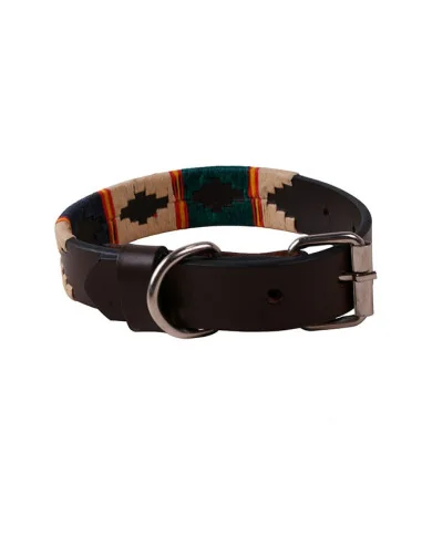 Collar Perro Bordado Argentino Bandera de España - Hebilla