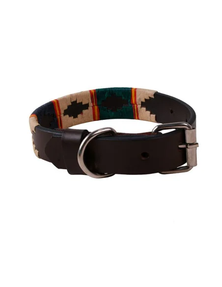 Collar Perro Bordado Argentino Bandera de España - Hebilla