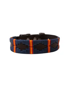 Collar Perro Bordado Argentino Azul Bandera de España - Hebilla 2