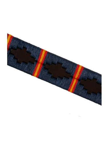 Collar Perro Bordado Argentino Azul Bandera de España - Detalle