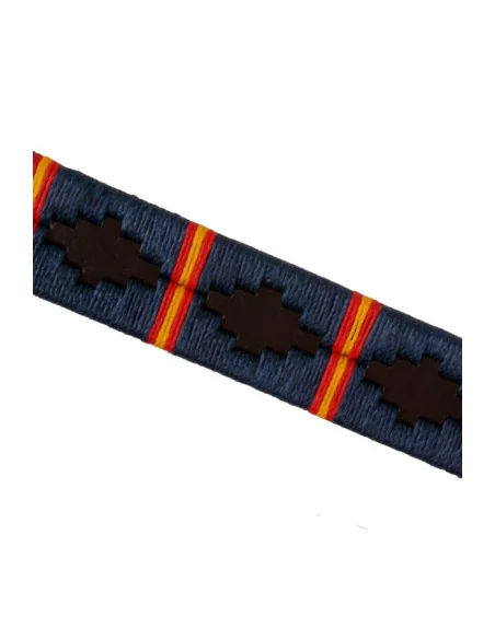 Collar Perro Bordado Argentino Azul Bandera de España - Detalle
