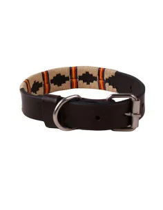 Collar Perro Bordado Argentino Beige Bandera de España - Hebilla