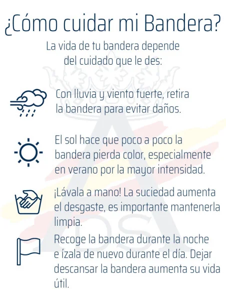 como cuidar banderas