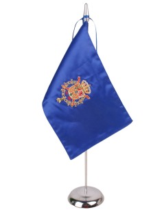 Banderín Sobremesa Pequeño Rey Juan Carlos I De España