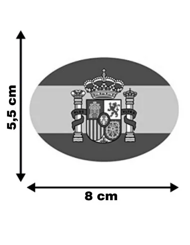 Pegatina España Ovalada - 8 cm