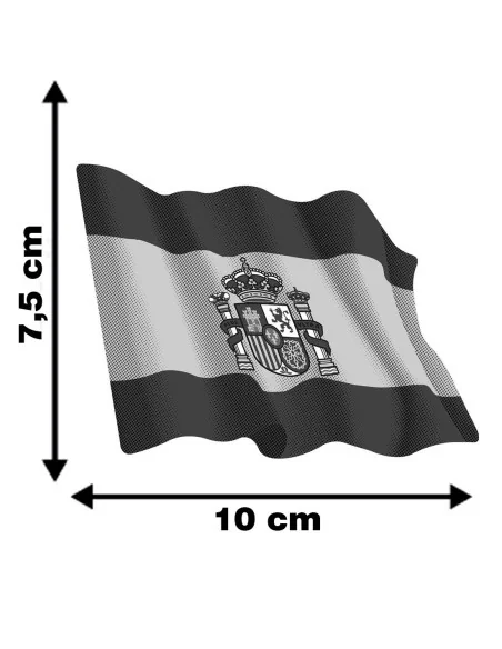 Pegatina Bandera España Actual Ondeante Grande