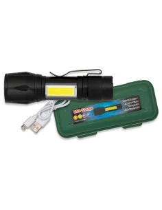 ✔ Linterna Táctica Led Recargable Usb y Clip Al Mejor Precio Online. 2