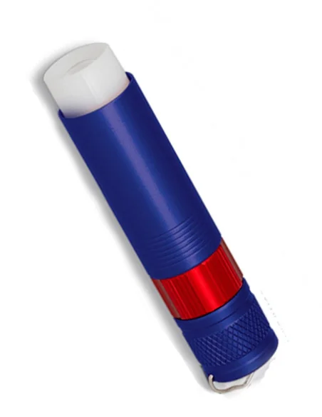 Linterna Recargable Led Flash Azul Rojo