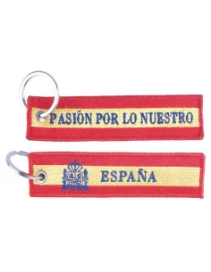 Llavero Bordado Bandera de España Pasión Por Lo Nuestro 2