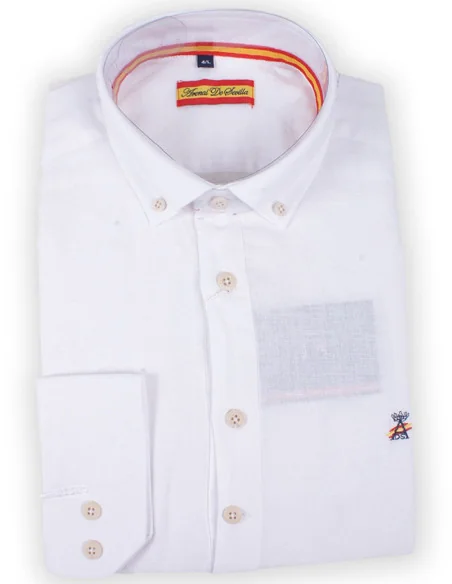 Camisa Polera Bandera España Lino