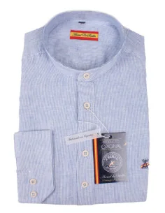 Camisa Polera Bandera España Lino mil rayas 2