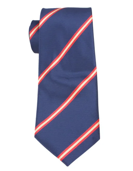 Corbata Bandera España Diagonal Azul Marino