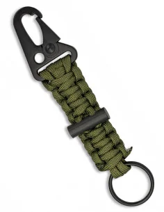 Mosquetón Mini Paracord Verde