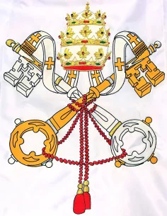 Bandera del Vaticano Bordada a Mano 2
