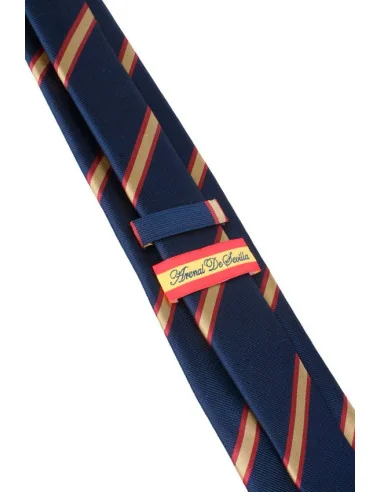 Corbata Bandera España Raya Ancha - Azul Marino