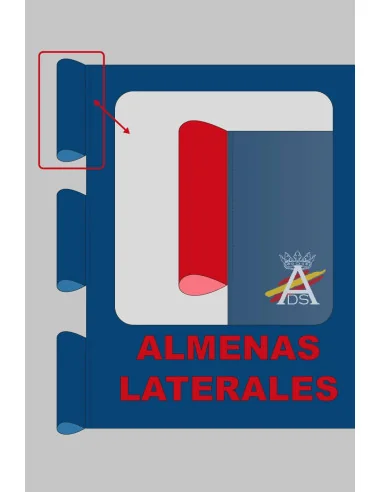 Bandera Personalizada Tipo Medieval