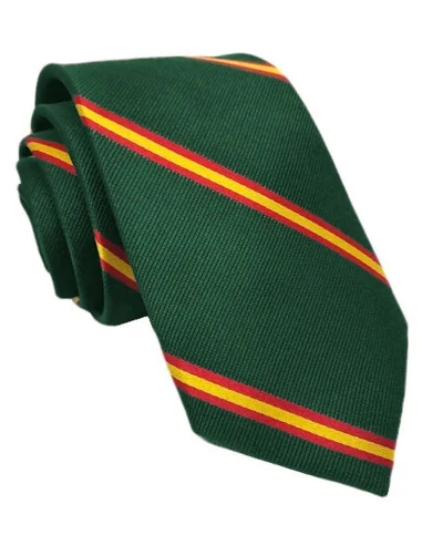 Corbata Bandera España Diagonal Verde