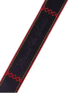 Cinturón Bandera España Negro Pespuntes 2