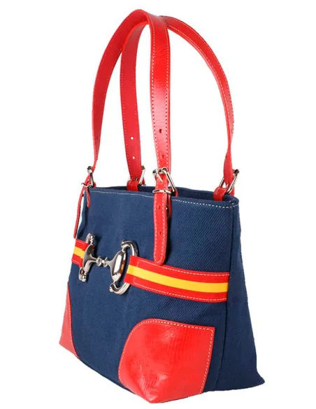 Bolso Bandera España Azul Marino y Rojo