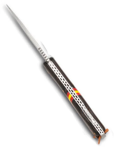 Navaja Bandera España Madera Wengue