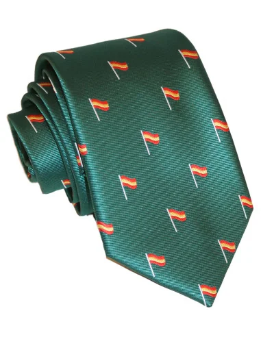 Corbata Bandera España Mástil Verde