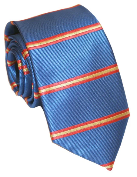 Corbata Bandera España Horizontal Azulona