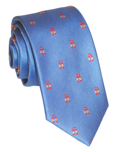 Corbata Ñ - Azulón