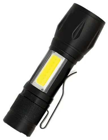 Linterna táctica recargable de alto rendimiento con luz de alta potencia de 150lumens.