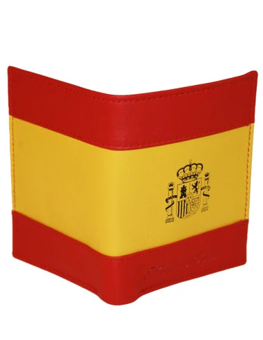 Cartera de Piel Bandera España con Escudo
