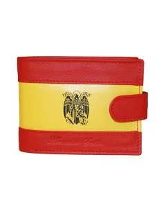 Cartera de Piel Bandera España Águila San Juan y Bolsillo